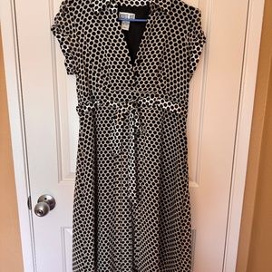 Grey/Black Polka Dots Dress